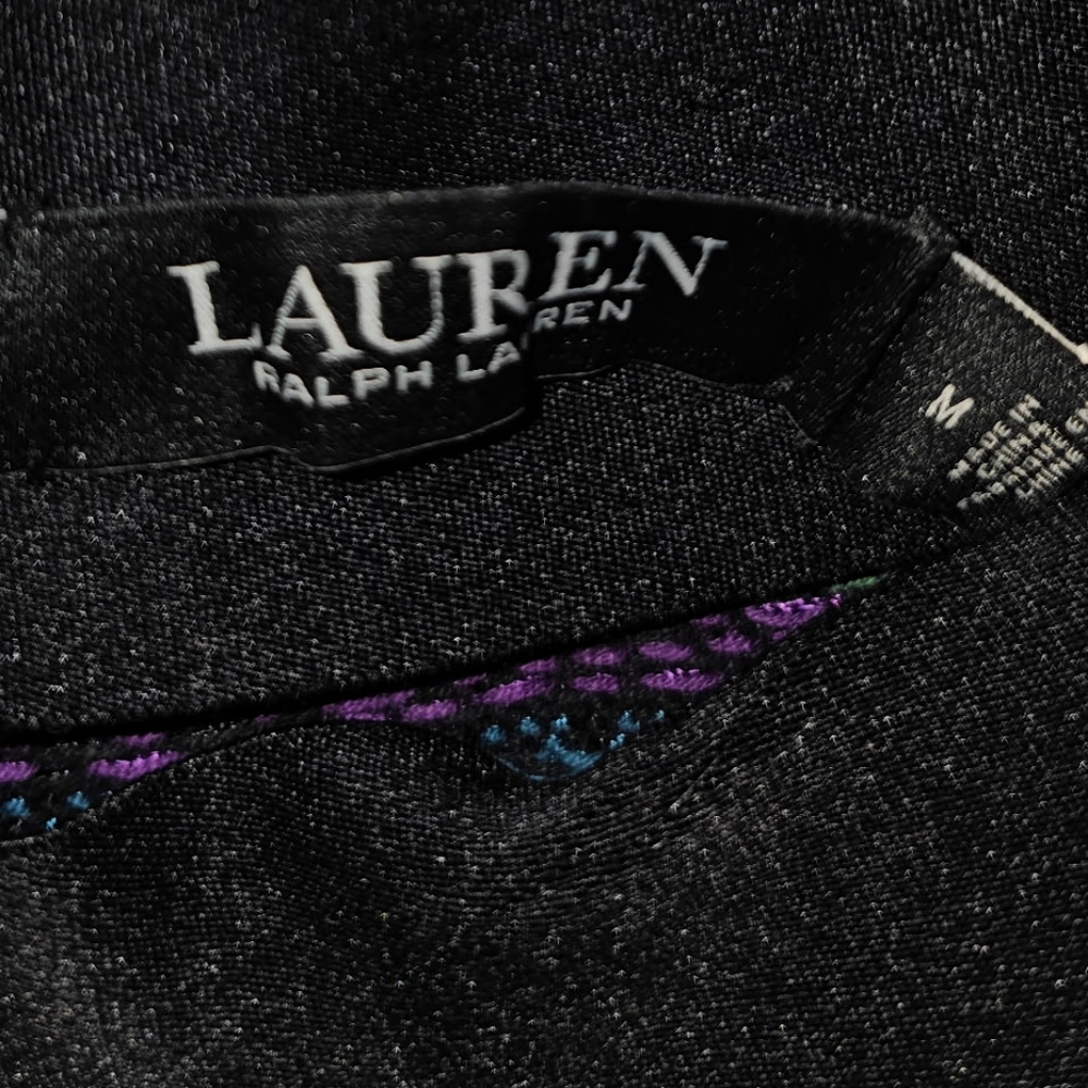 Lauren Ralph Lauren Purple Black Knee-Length Pencil Skirt New - Picture 8 of 9